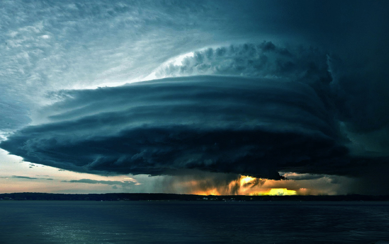 The cloud of anger and destruction